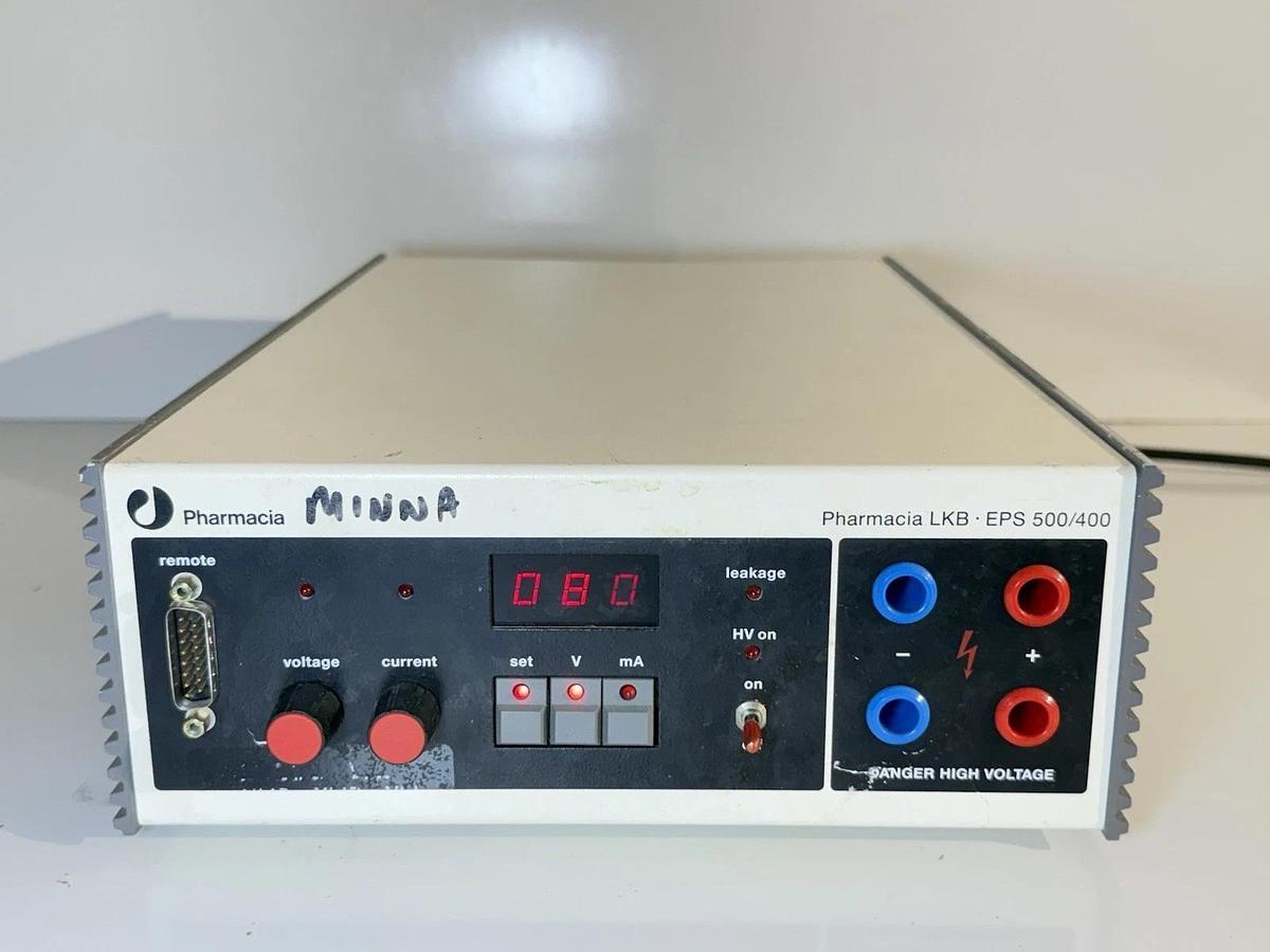Used Pharmacia Electrophoresis Power Supply LKB EPS 500/400 DNA RNA Separation