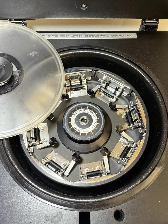 Used WESCOR Cytopro 7620 Cytocentrifuge Centrifuge w/ Rotor AC-160