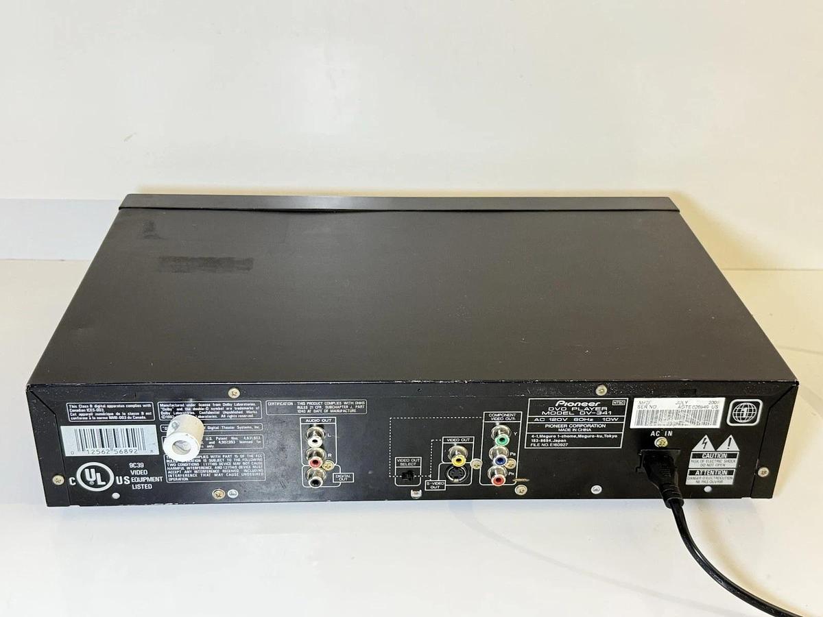 Used Pioneer DV-341 Premium Dolby Single Disc DVD Video Player