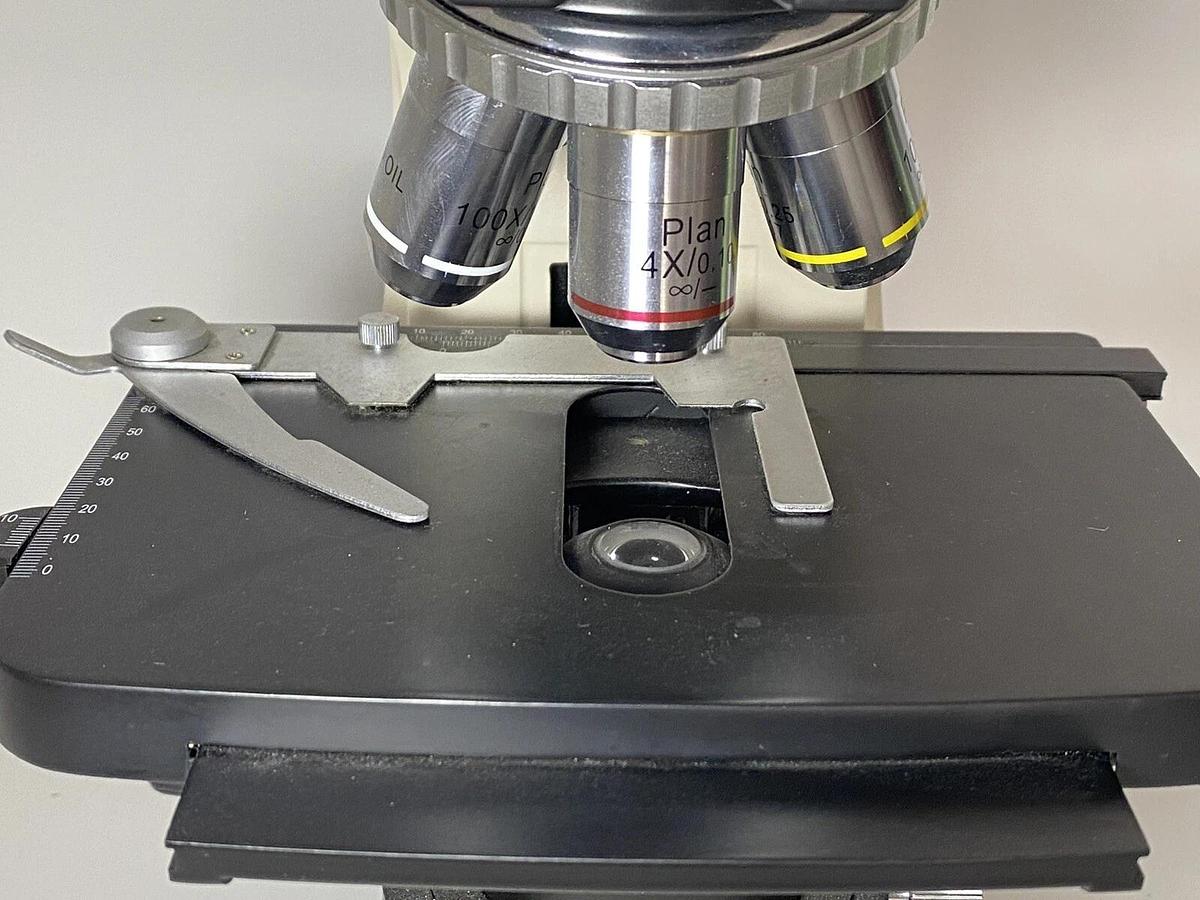 Used Seiler Microlux IV LED Compound Microscope With Objectives