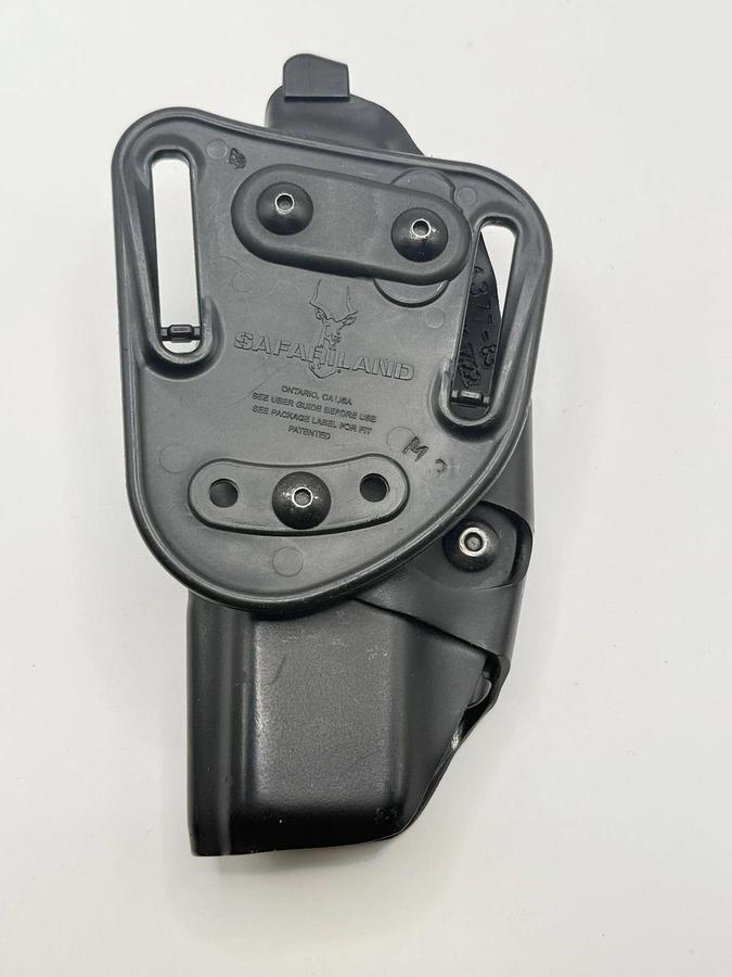 Used Safariland Glock Holster Right 6377-83 STX Plain Black Open top ALS Belt Loop