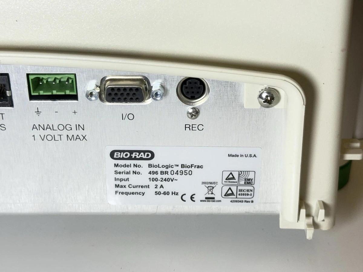 Used Bio-Rad BioRad BioLogic BioFrac Fraction Collector w/BioLogic Duo Flow + Rack