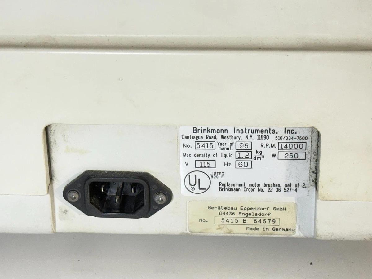 Used Eppendorf 5415C Benchtop Centrifuge with F-45-18-11 Fixed Angle Rotor