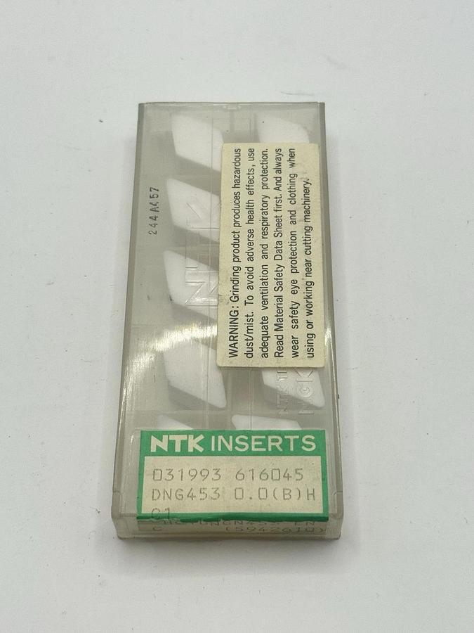 Used NTK Turning Inserts white Ceramic HC1DNGN453-ENC (5942610)