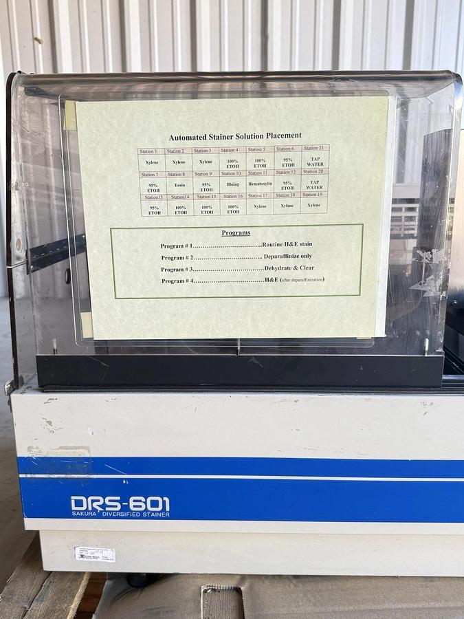 Used Sakura DRS-601 Diversified Stainer