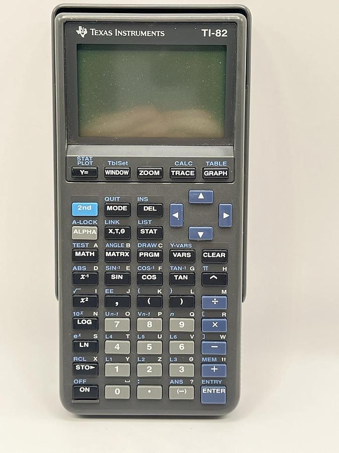 Used Texas Instrument TI 82 Graphing Calculator - Tested Working