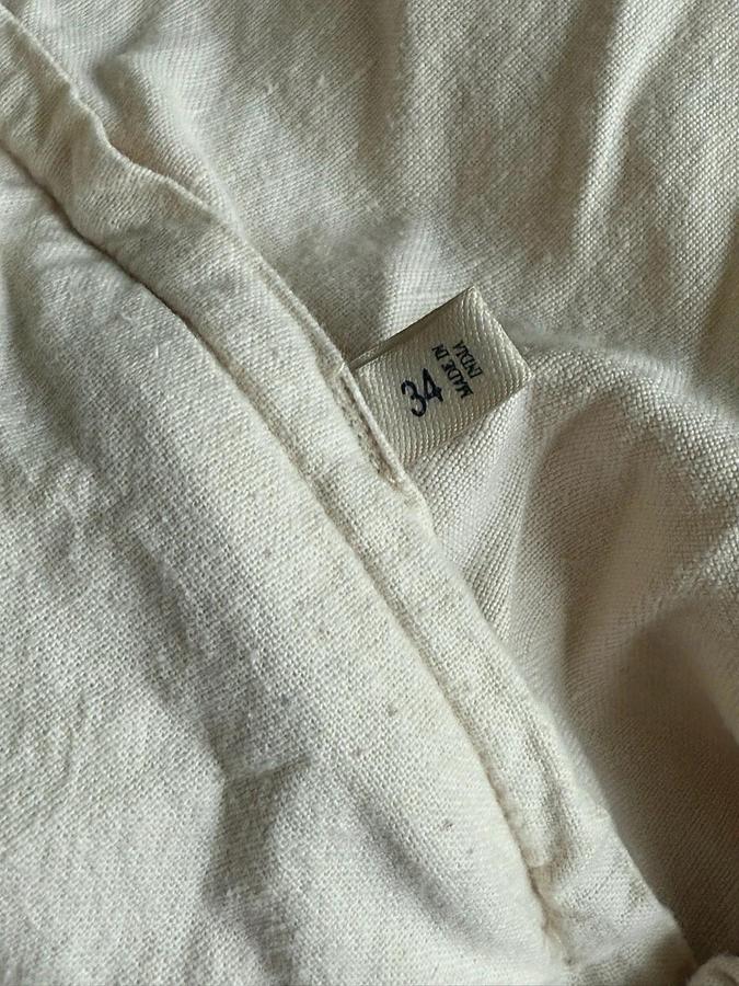 Used Faherty Shorts Men’s 34 Beige Linen Cotton Blend Flat Front Chino 9" Inseam