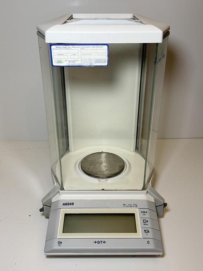 Used Mettler Toledo AG245 Laboratory Lab Digital Analytical Balance Scale