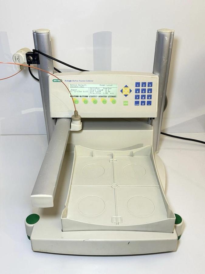 Used Bio-Rad BioRad BioLogic BioFrac Fraction Collector w/BioLogic Duo Flow + Rack