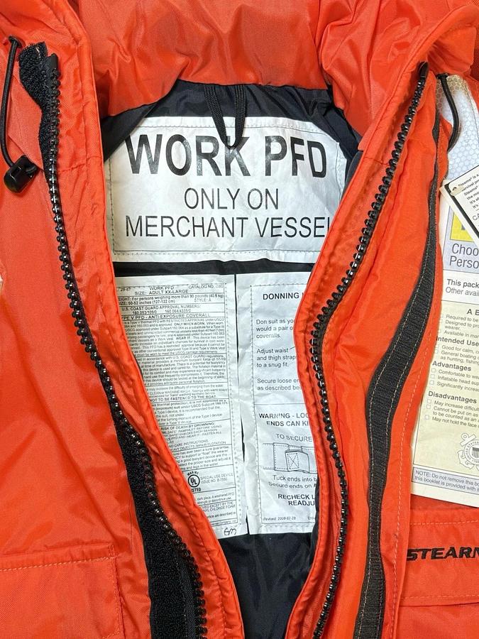 Coleman Stearns I580 Industrial Flotation Coverall I580ORG-06-000 XXLarge XXL