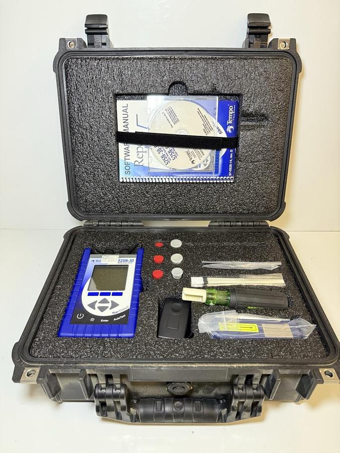 Used Tempo 525N-30 Optical Test Set – 850/1300nm Light Source, Power Meter, Multimode
