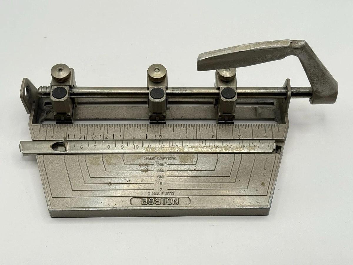 Used Boston (Bates) Vintage 3 Three Hole STD Punch