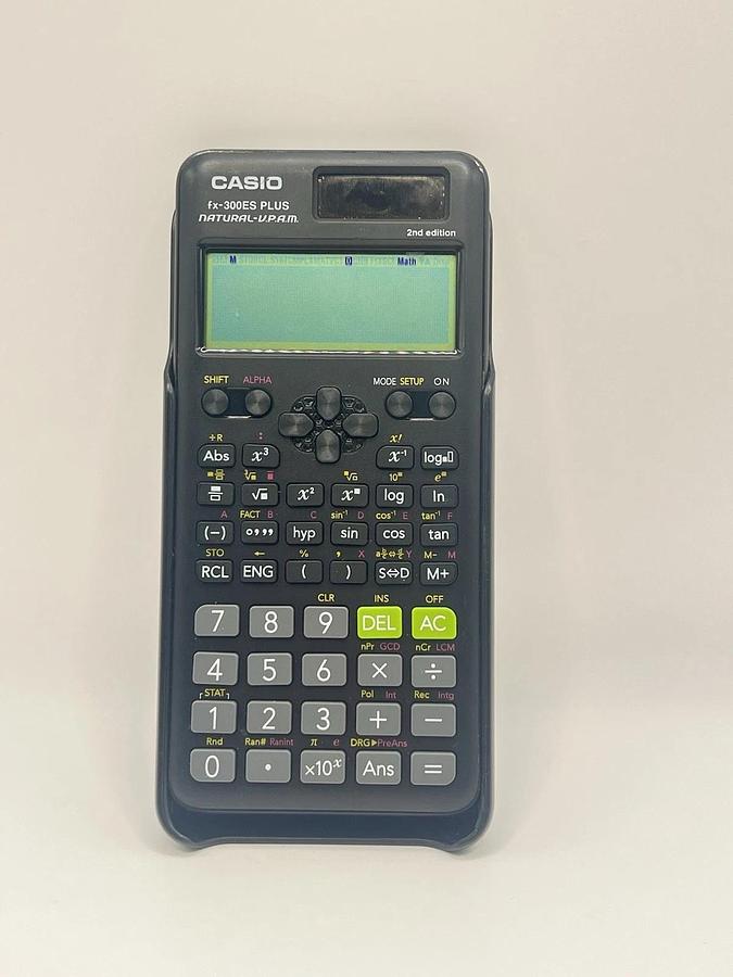 Used CASIO fx-300ES PLUS Natural-VPAM 2nd Edition Scientific Calculator TESTED WORKS