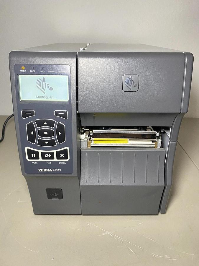 Used Zebra Technologies ZT410 Industrial Thermal Label Printer