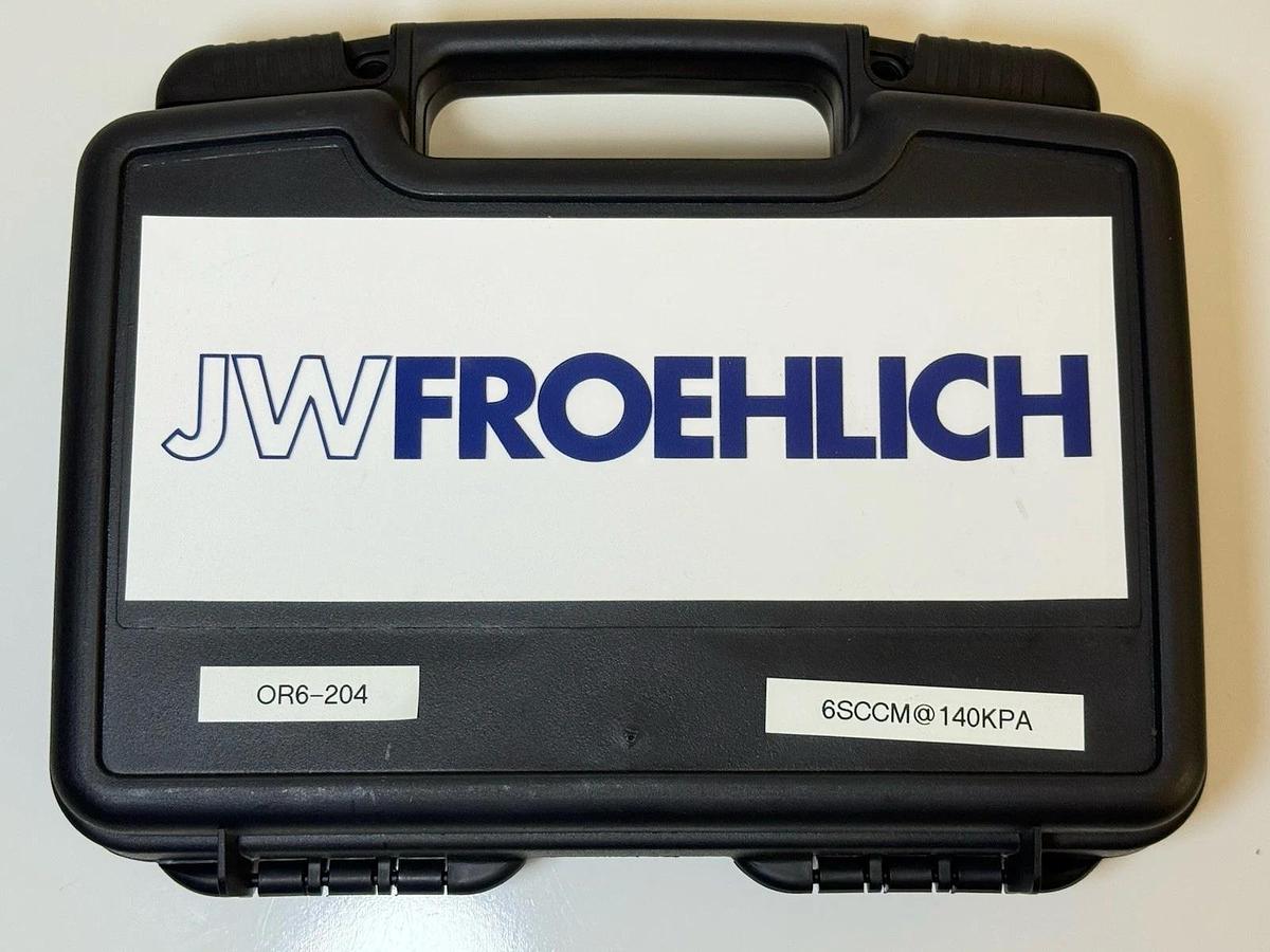 Used JW Froehlich Leak Orifice - OR6-204 (6Sccm @ 140kPa) 18/52622.04