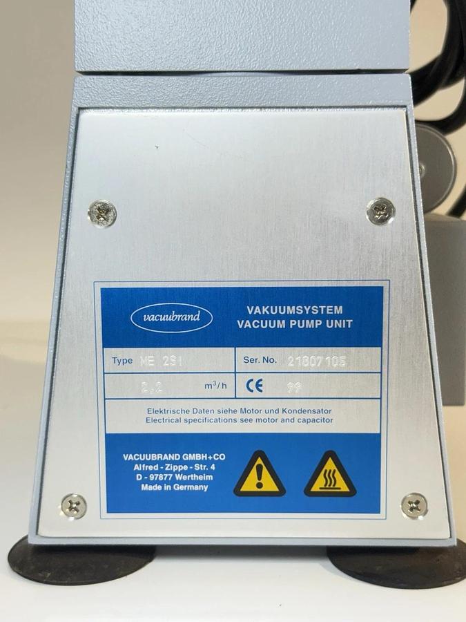 Used Vacuubrand Vakuumsystem ME 2SI Diaphragm Vacuum Pump Unit