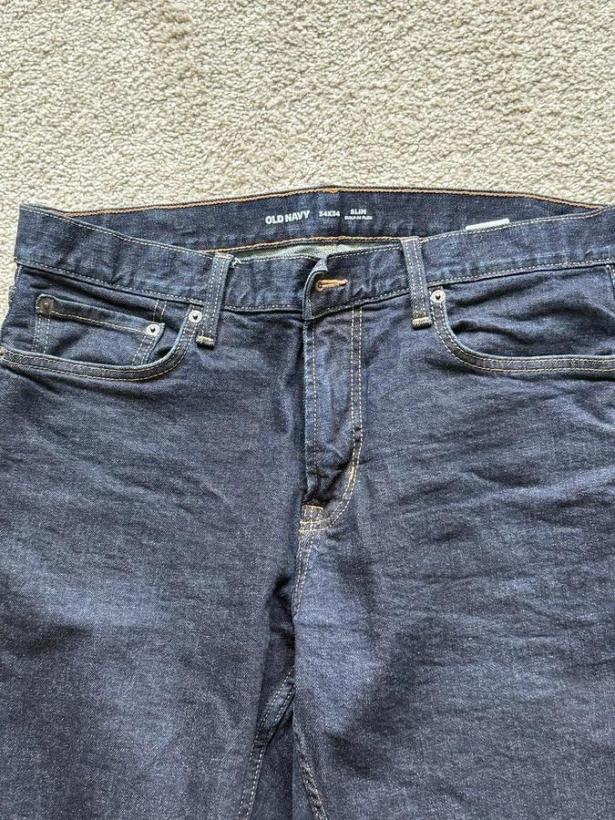 Used Old Navy Built-In Flex Jeans Mens 34x34 Slim