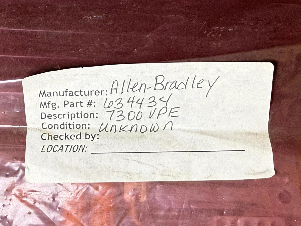 Used Allen Bradley Power Supply 634434 (634434-90) 7300 VPE