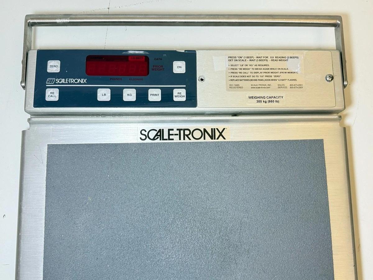 Used Welch Allyn Scale-Tronix 5125 Portable Stand-On Scale
