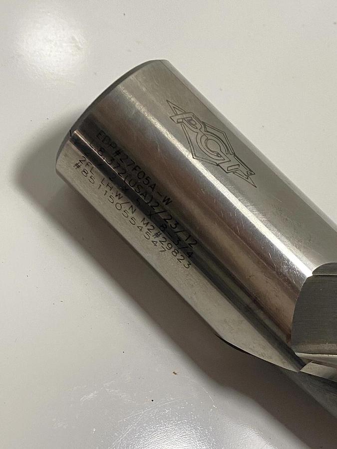 Used PCT Precision Cutting Tools - End Mill 27F05A-W 2FL LH.W/N M2 #29823 85115055457