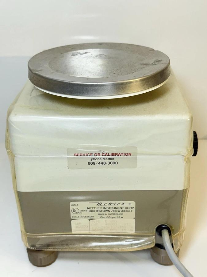 Used Mettler E200 Optical Beam of Light Digital Laboratory Lab Countertop Scale