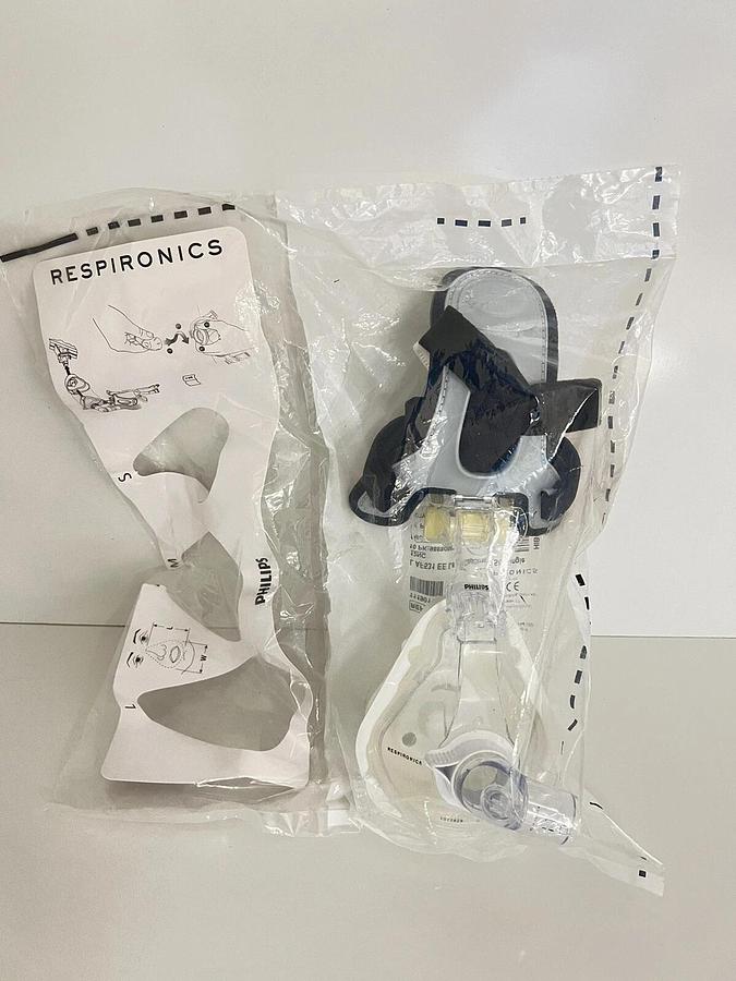 Used Philips Respironics Single Use AF531 EE Leak CapStrap Mask - Large
