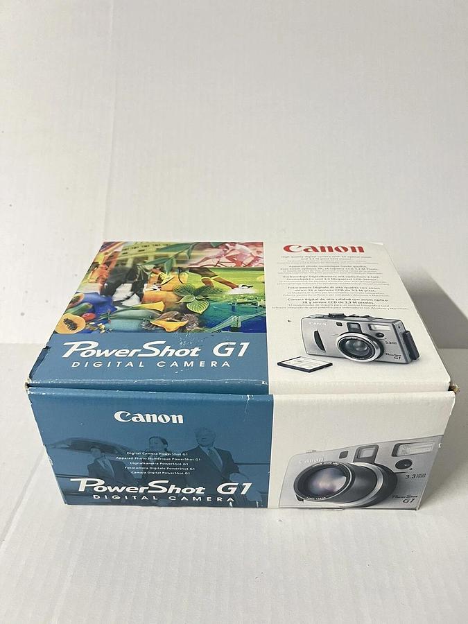 Used Canon PowerShot G1 3.3MP Digital Camera - with Battery, Charger, Memory Card 82966162169