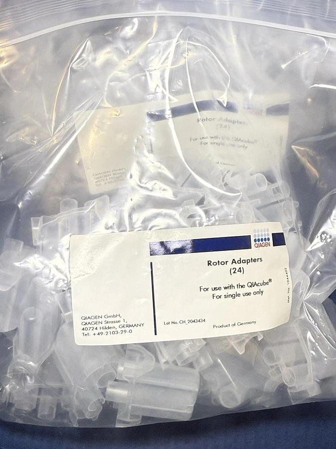 Used QIAGEN 990394 Rotor Adapters For Use With QIAcube Case 7 x 24