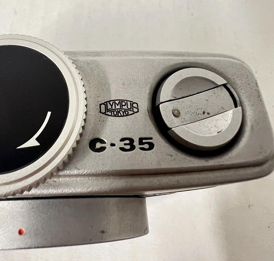 Used Olympus C-35A 35mm Film Microscope Camera Vintage