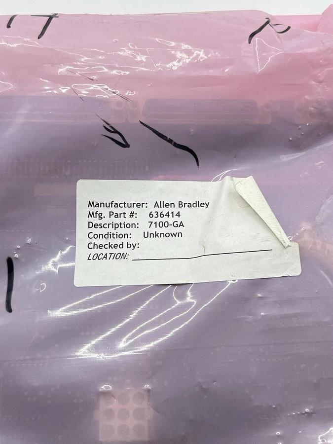 Used Allen Bradley 7100-GA / 7100GA Main Processor Board Module