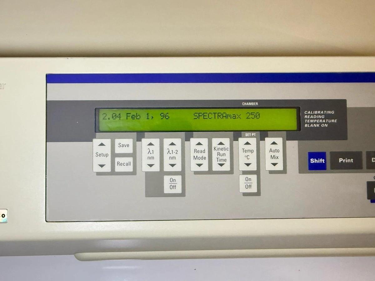 Used Molecular Devices Spectra max 250 Microplate Spectrophotometer