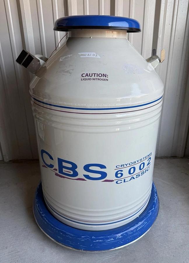 Used CBS Cryosystems 6002 Classic 175 Liter Nitrogen Tank