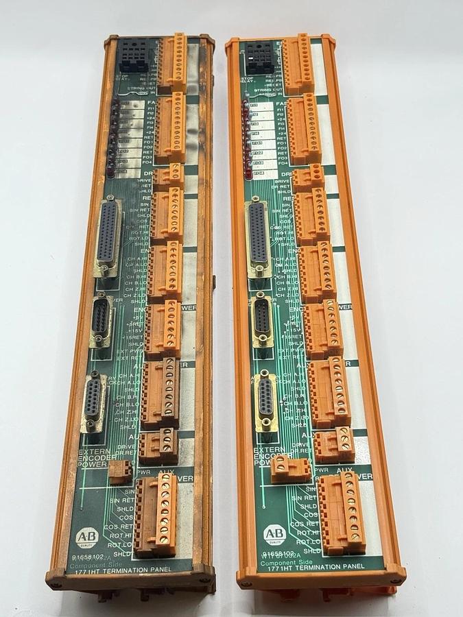 Used lot 2 - Allen Bradley 1771HT Termination Panel 91658102 Relay Board Connectors