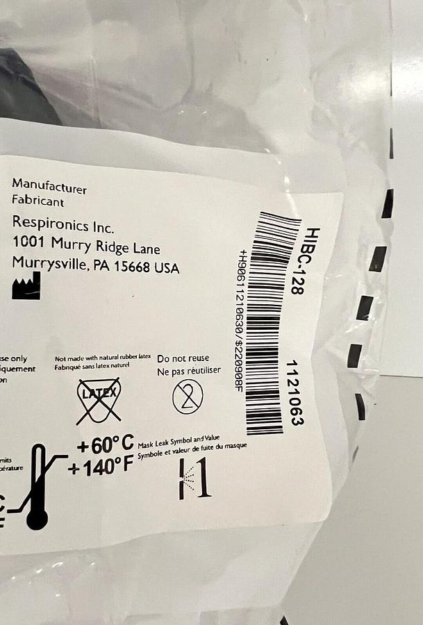 Used Philips Respironics Single Use AF531 EE Leak CapStrap Mask - Large