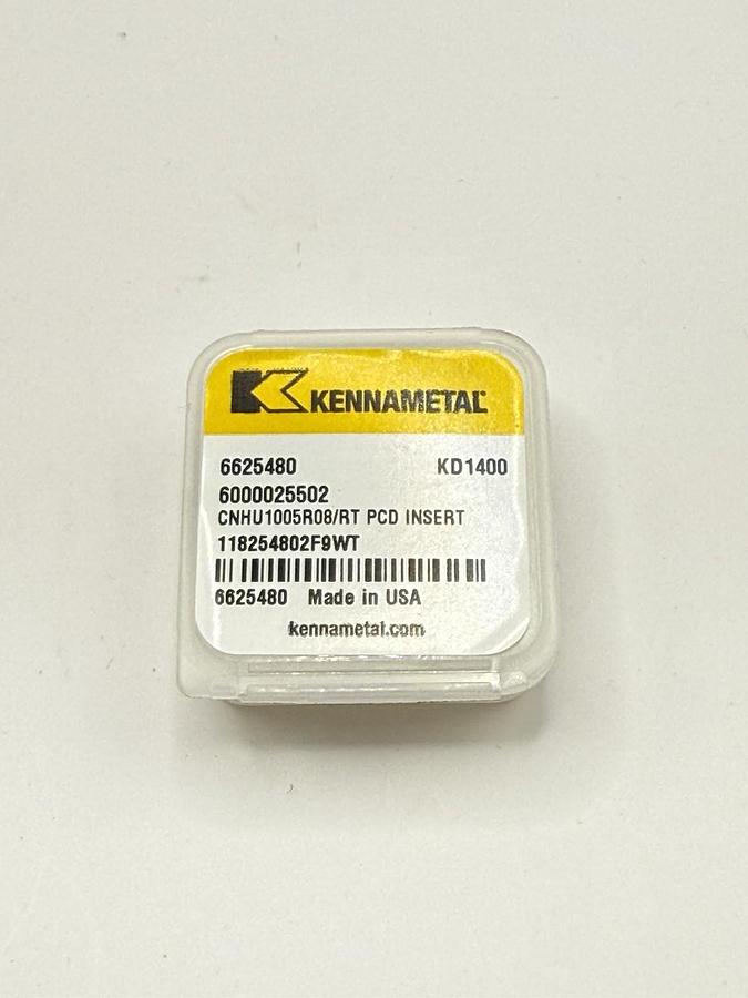 Used New 1pcs KENNAMETAL USA CNHU1005R08/RT PCD Milling Insert 6625480 KD1400