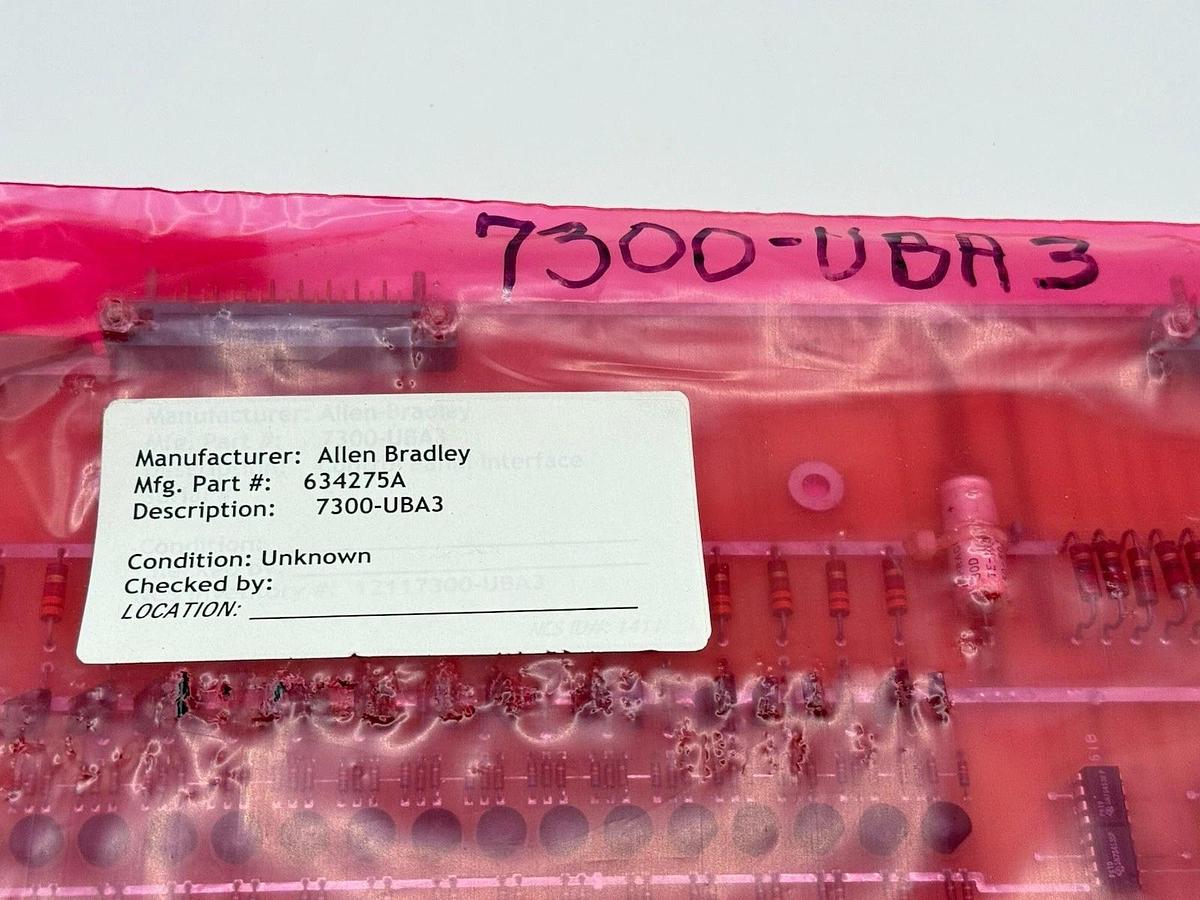 Used Allen Bradley 7300-UBA3 / 7300UBA3 634275A