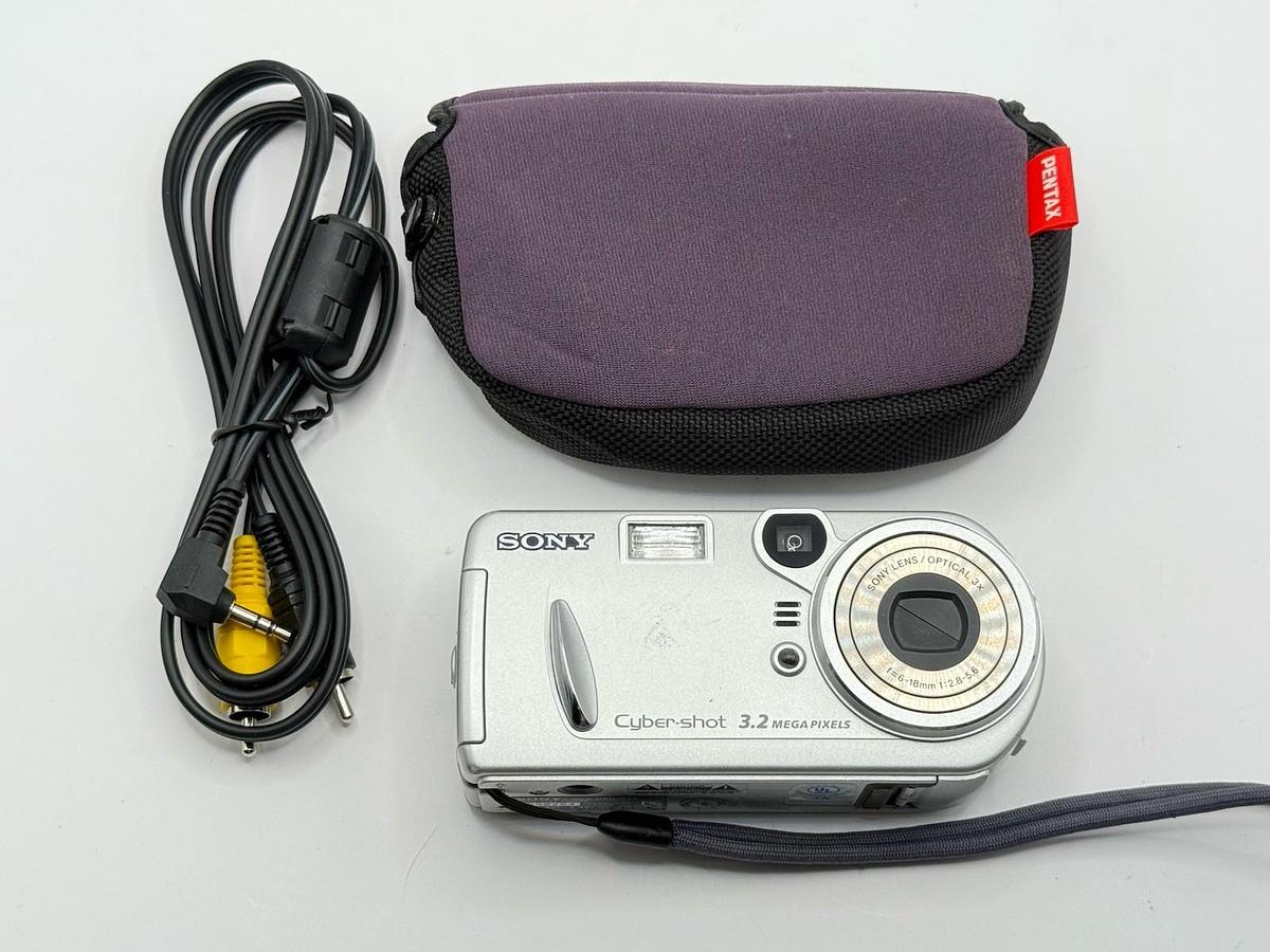 Used Sony Cyber-Shot DSC-P72 3.2MP Digital Camera with Case