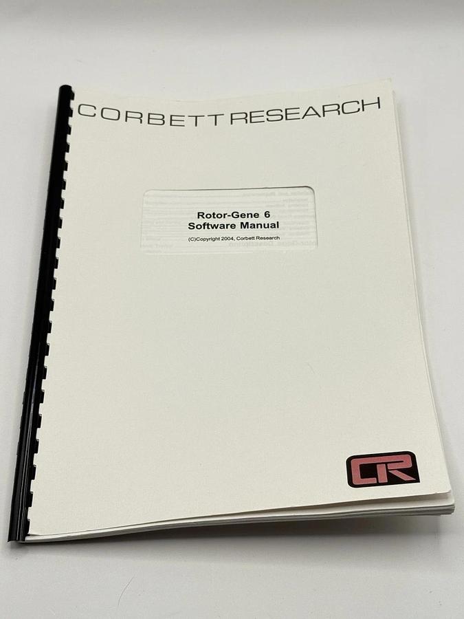 Used Corbett Research RG-3000 Rotor-Gene Real Time PCR Cycler Lab + Software manuals