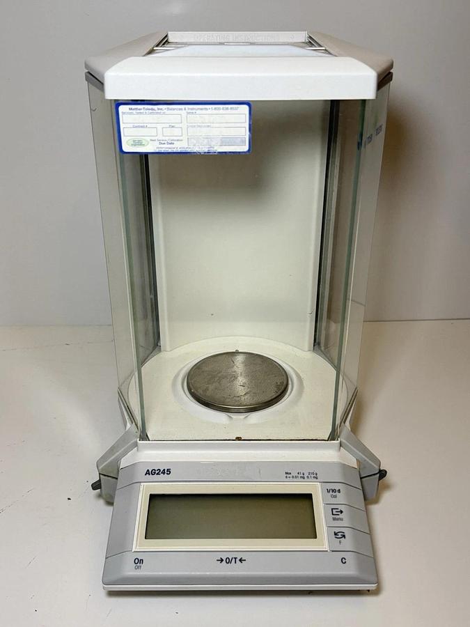 Used Mettler Toledo AG245 Laboratory Lab Digital Analytical Balance Scale