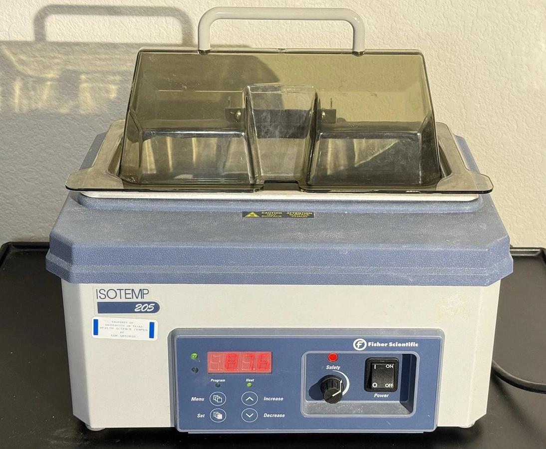 Used Fisher Scientific ISOTEMP 205 Digital Water Bath # 15-462-5 with lid