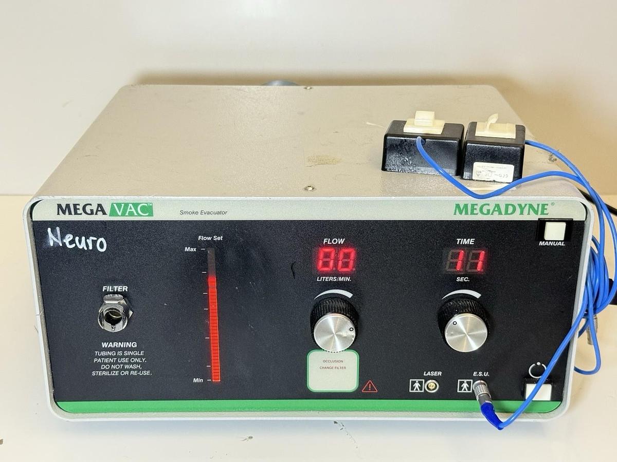 Used MegaDyne Mega Vac 2100 Smoke Evacuator with Tubing