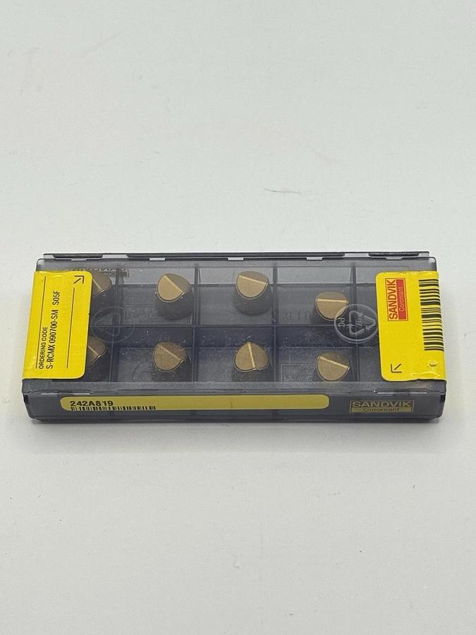 Used SANDVIK Carbide Inserts S-RCMX 090700-SM Grade S05F (242A819)