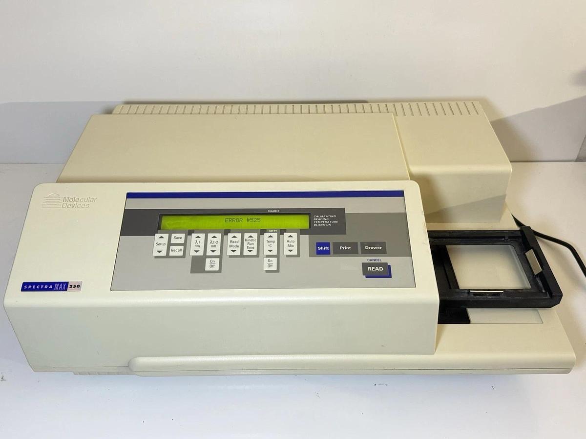 Used Molecular Devices Spectra max 250 Microplate Spectrophotometer