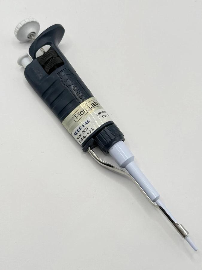 Used Gilson Pipetman Classic P2 Adjustable Single-Channel Pipette Pipet