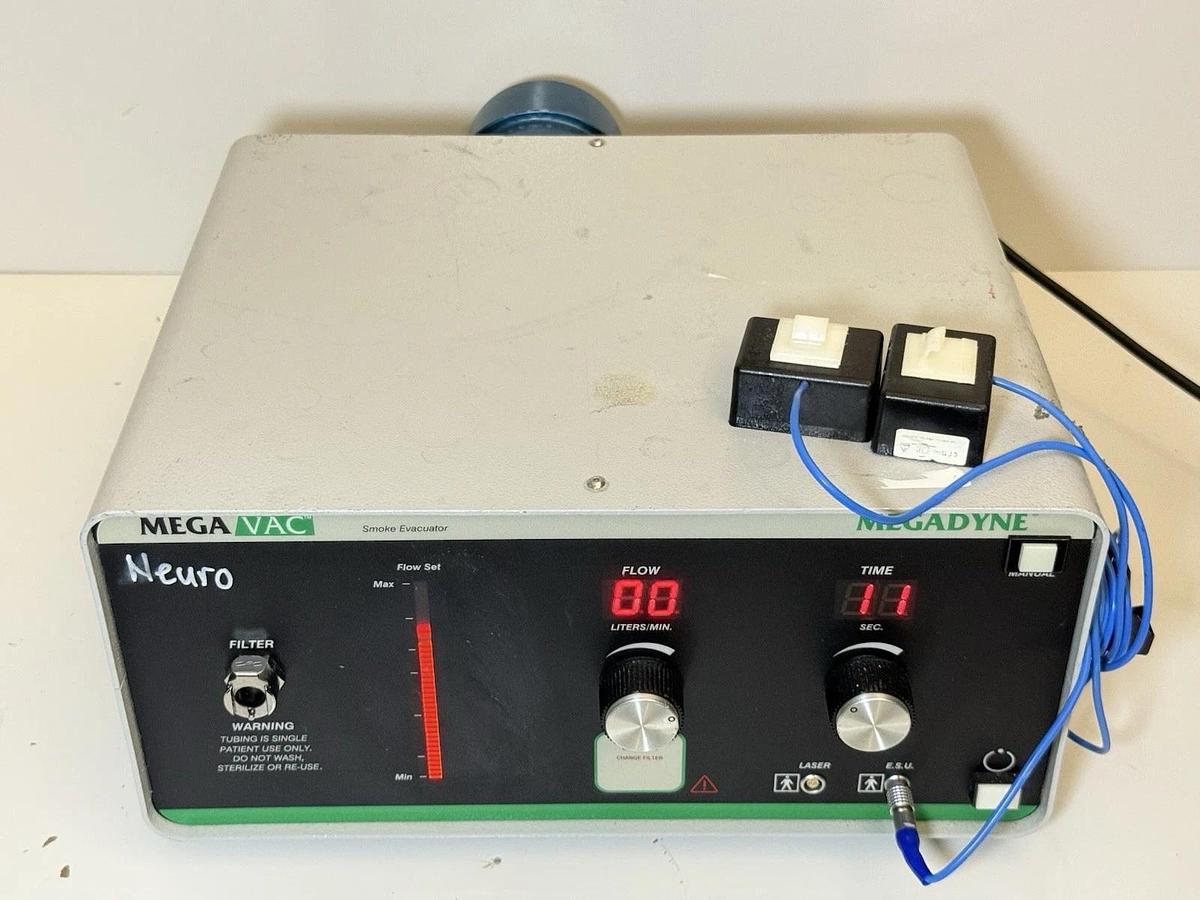 Used MegaDyne Mega Vac 2100 Smoke Evacuator with Tubing