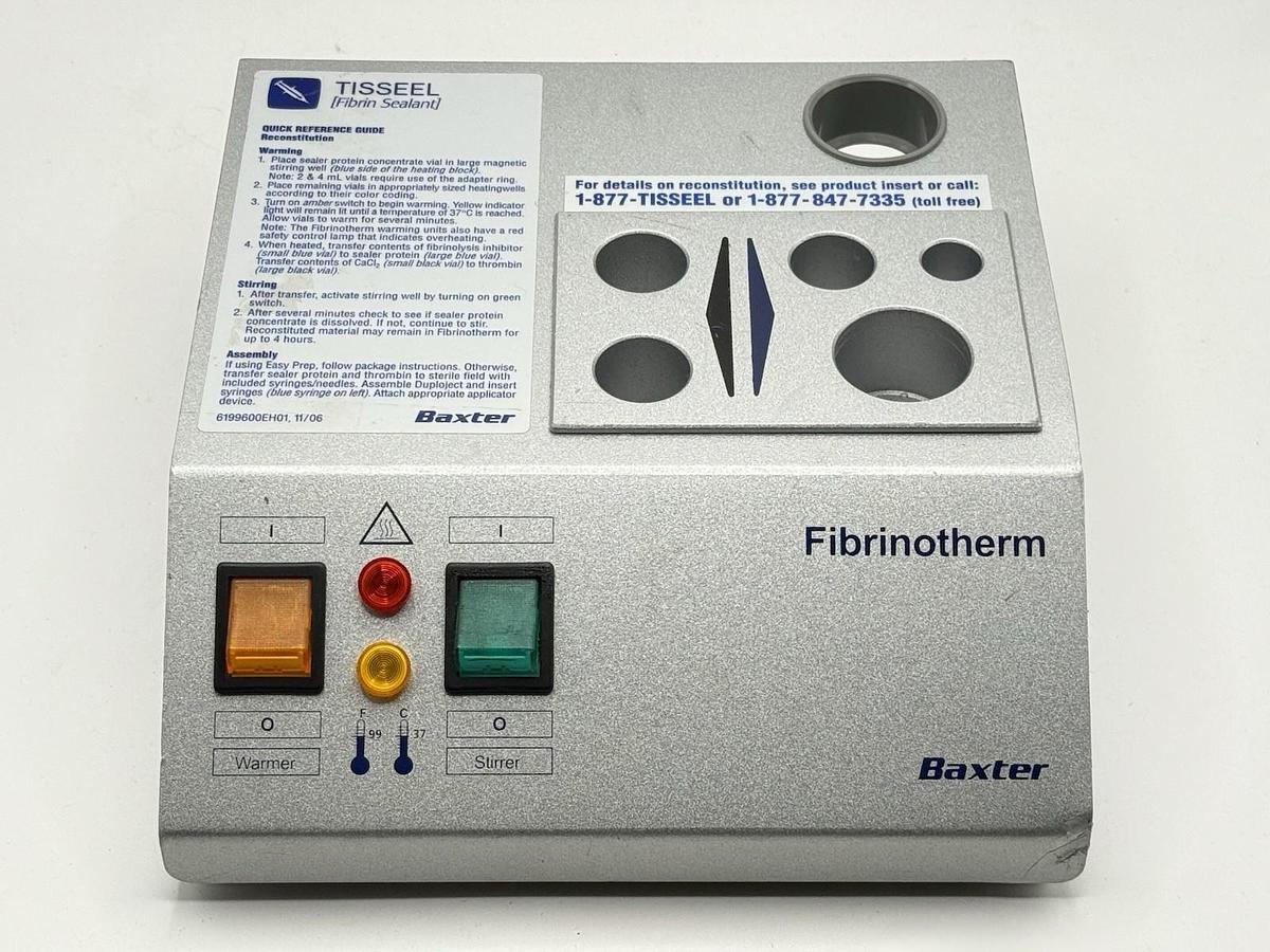 Used Baxter Fibrinotherm Heat Block with Magnetic Stirring
