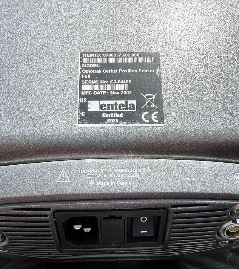 Used NDI Optotrak Certus Position Sensor Full Motion Capture System 3D Scanner