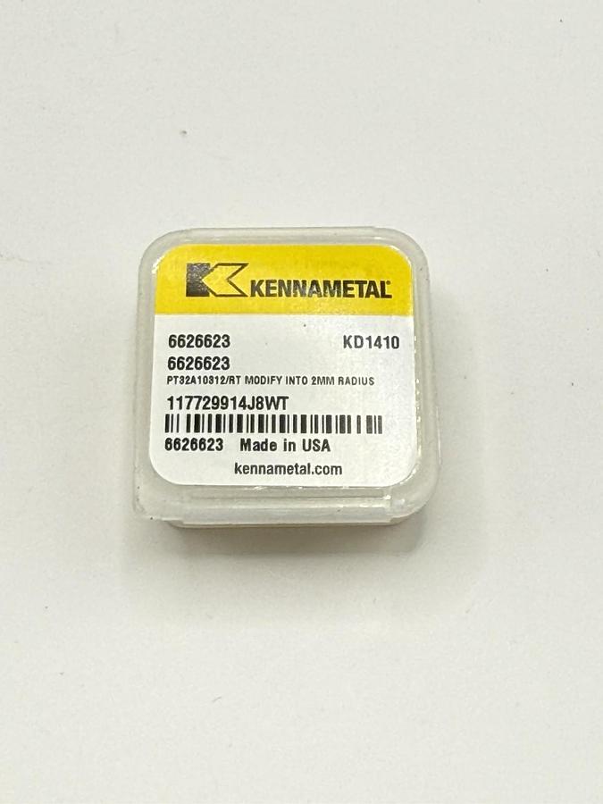 Used Kennametal PT32A10312/RT KD1410 Milling Insert – NEW – OEM Carbide (6626623)