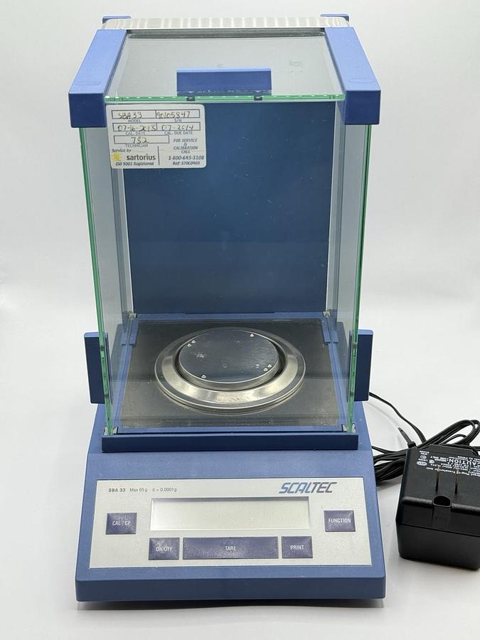 Used SCALTEC Instruments SBA 33 Digital Laboratory Scale Balance