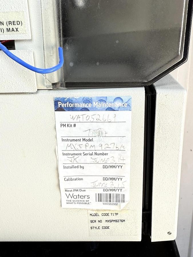 Used Waters HPLC 717 Plus Autosampler Liquid Chromatography Model: WAT078900